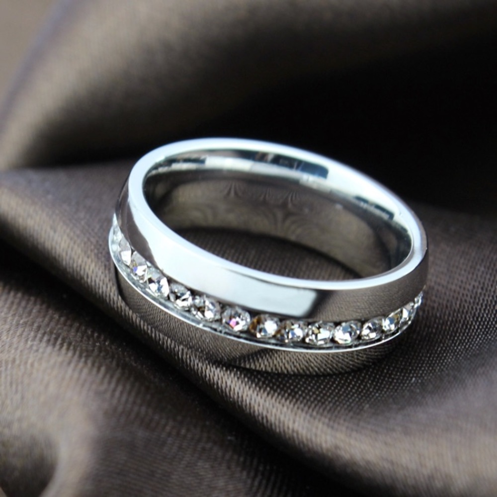 Stainless Steel CZ Ring